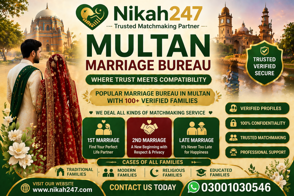 Marriage Bureau Multan 
